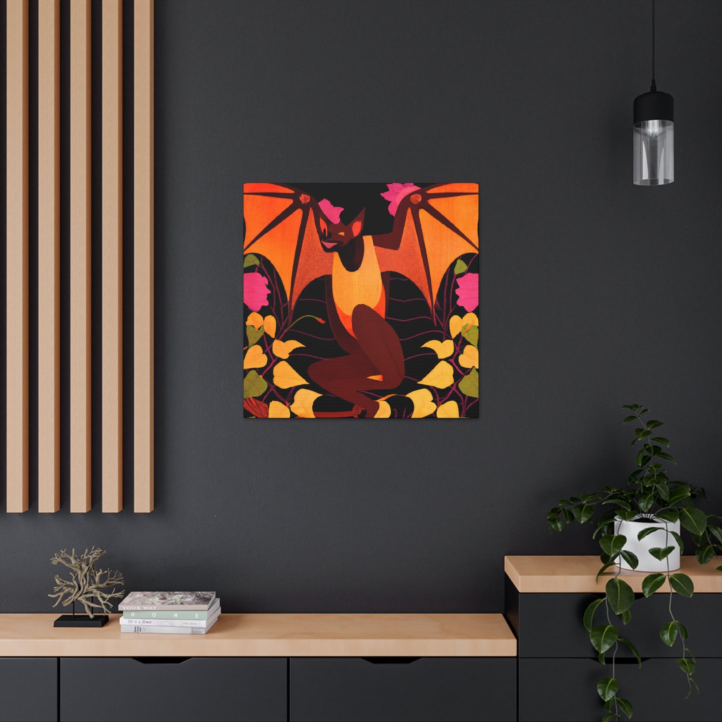 "Indian Flying Fox Flies" - Canvas