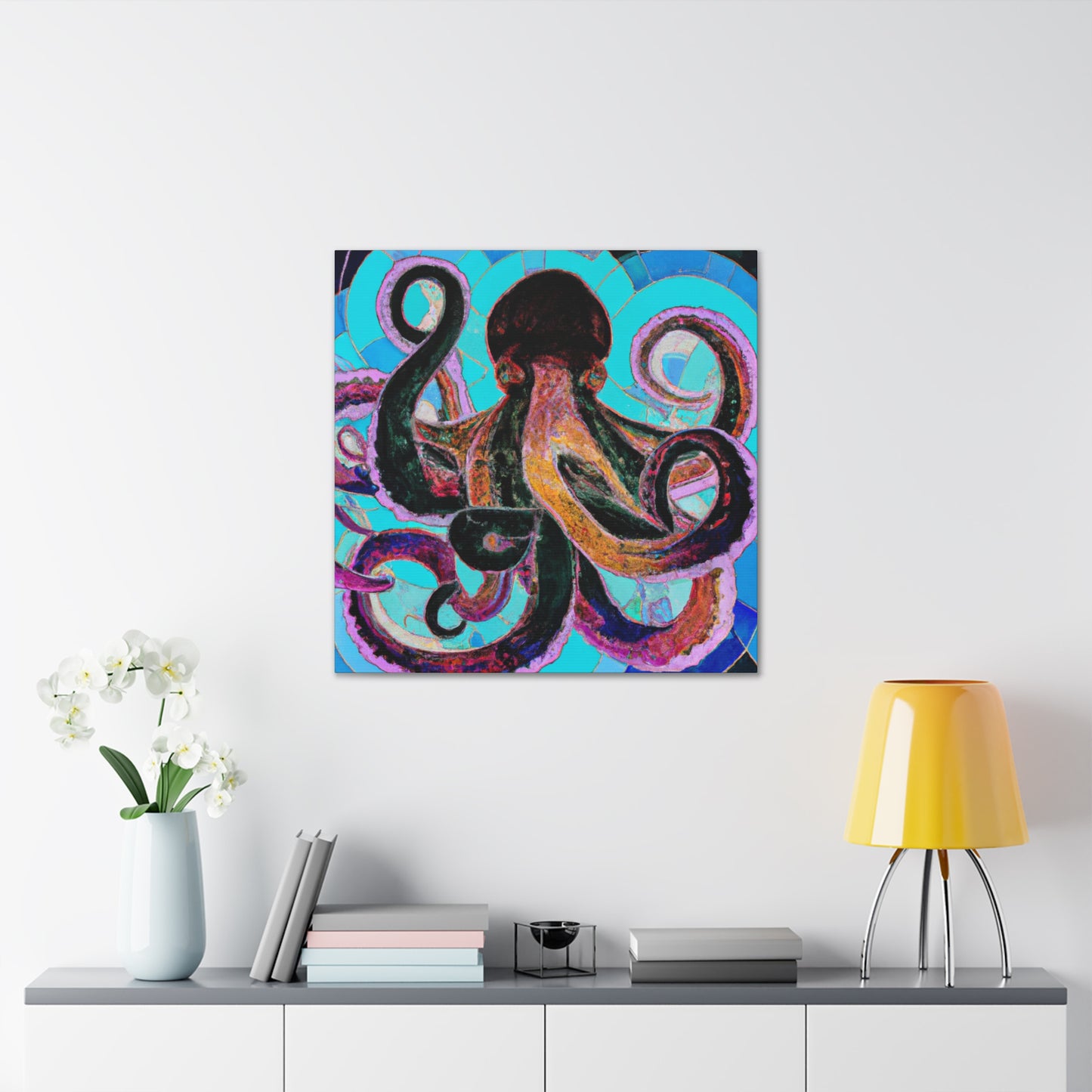 Octopus Dance Tango. - Canvas