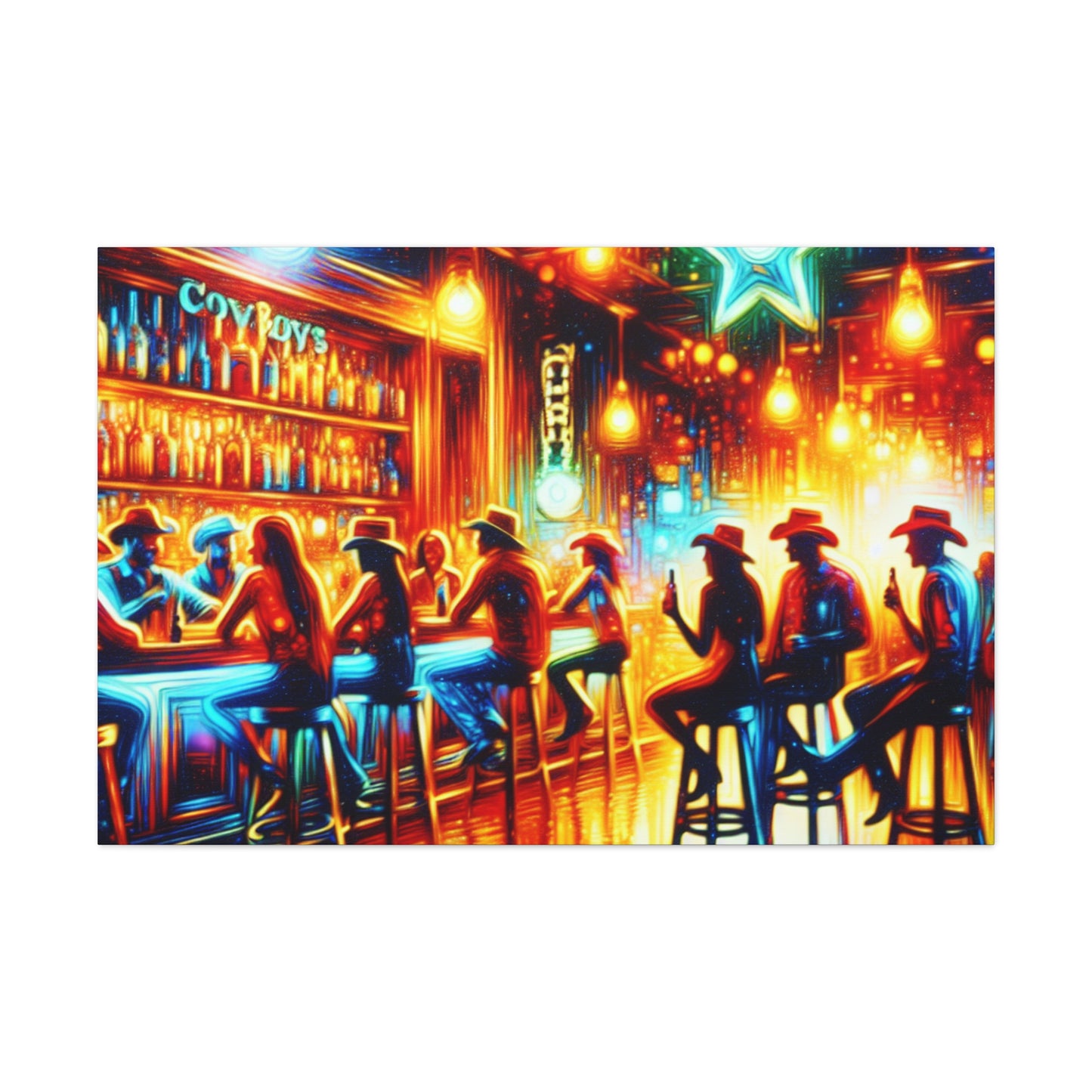 Rustic Saloon Serenade - Canvas