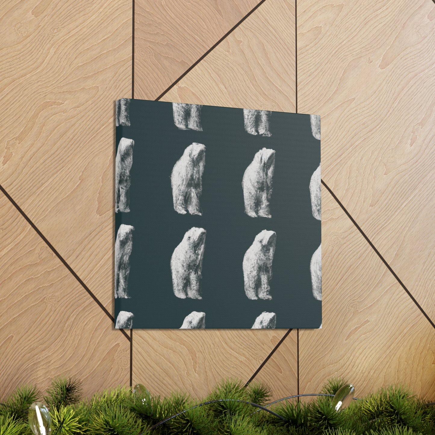 Polar Bear Wonderland. - Canvas