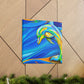 "Dolphin in Fauvist Hues" - Canvas