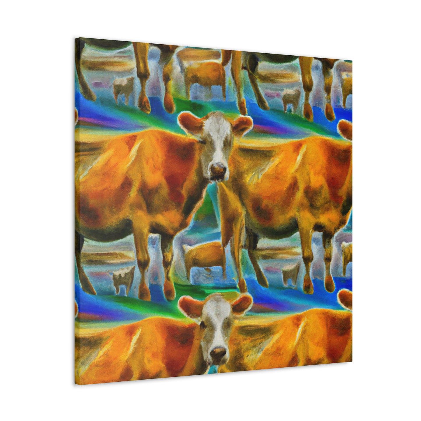 "Jersey Cows in Dreams" - Canvas