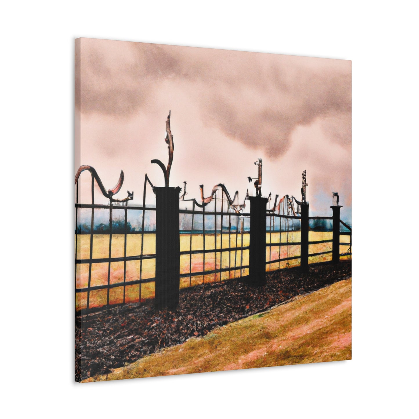 "The Barnyard Barrier" - Canvas