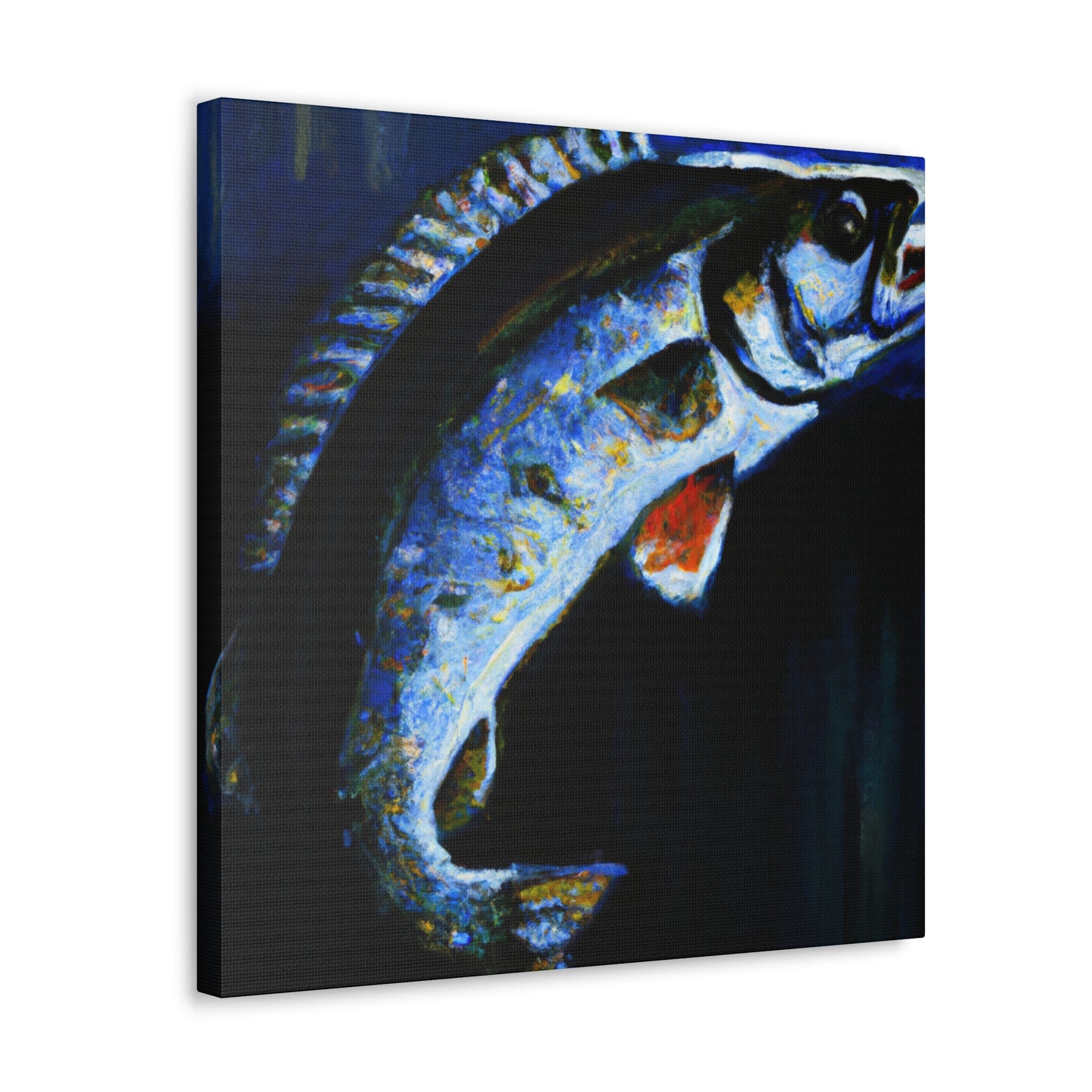 "Walleye Reflections Impression" - Canvas