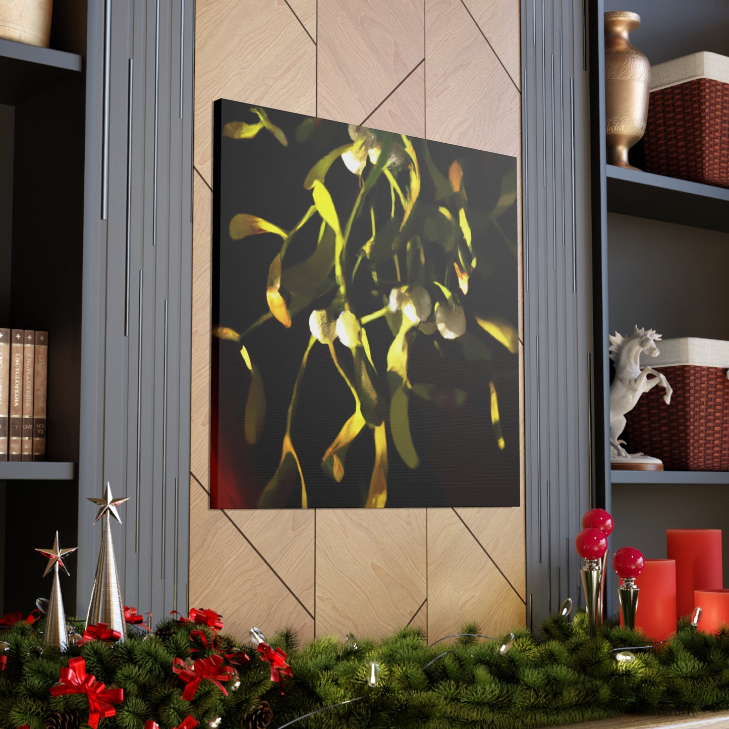 Mistletoe in abstracted. - Canvas