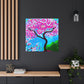 "Cherry Blossom Oasis" - Canvas