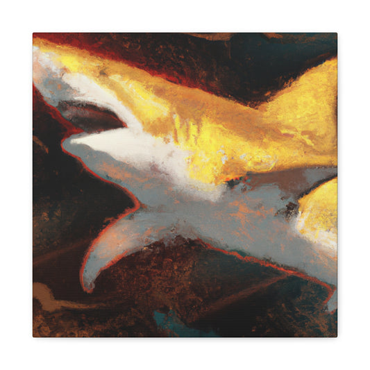 "Shark in Baroque". - Canvas