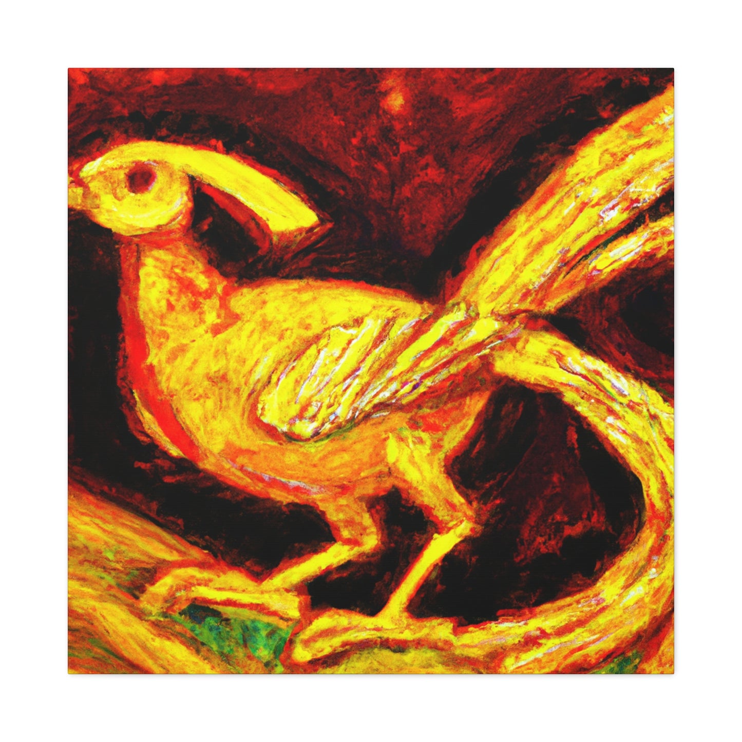 Golden Pheasant Dreaming - Canvas