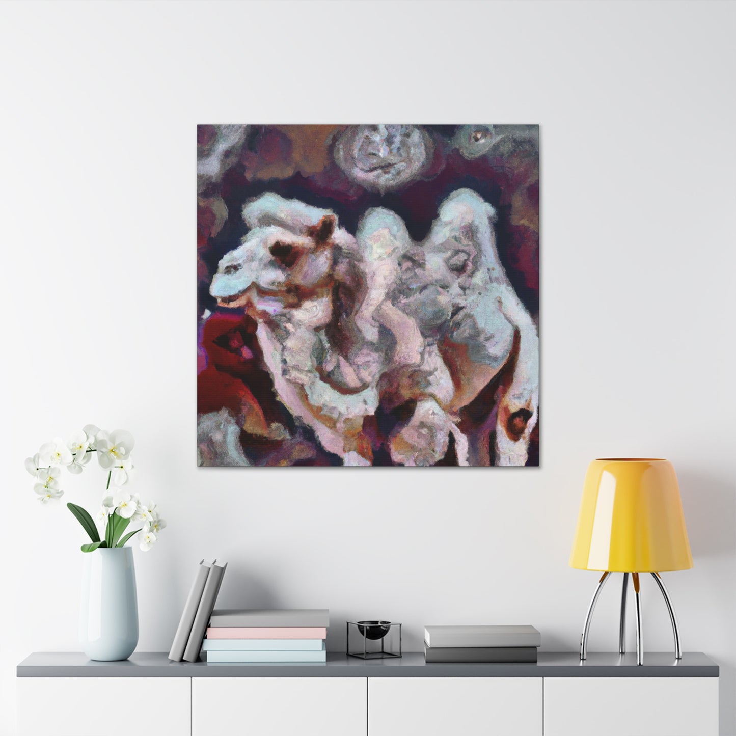 "Bactrian Camel Dreamscape" - Canvas