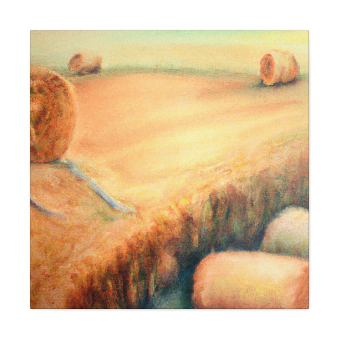 "Hay Bale Surrealism" - Canvas