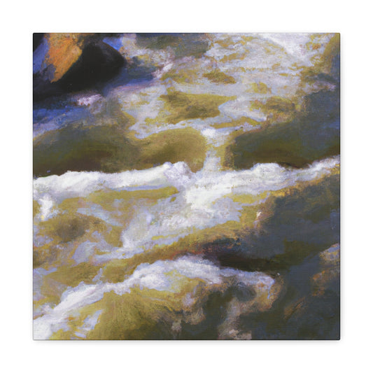 River Reflections Illumined - Canvas