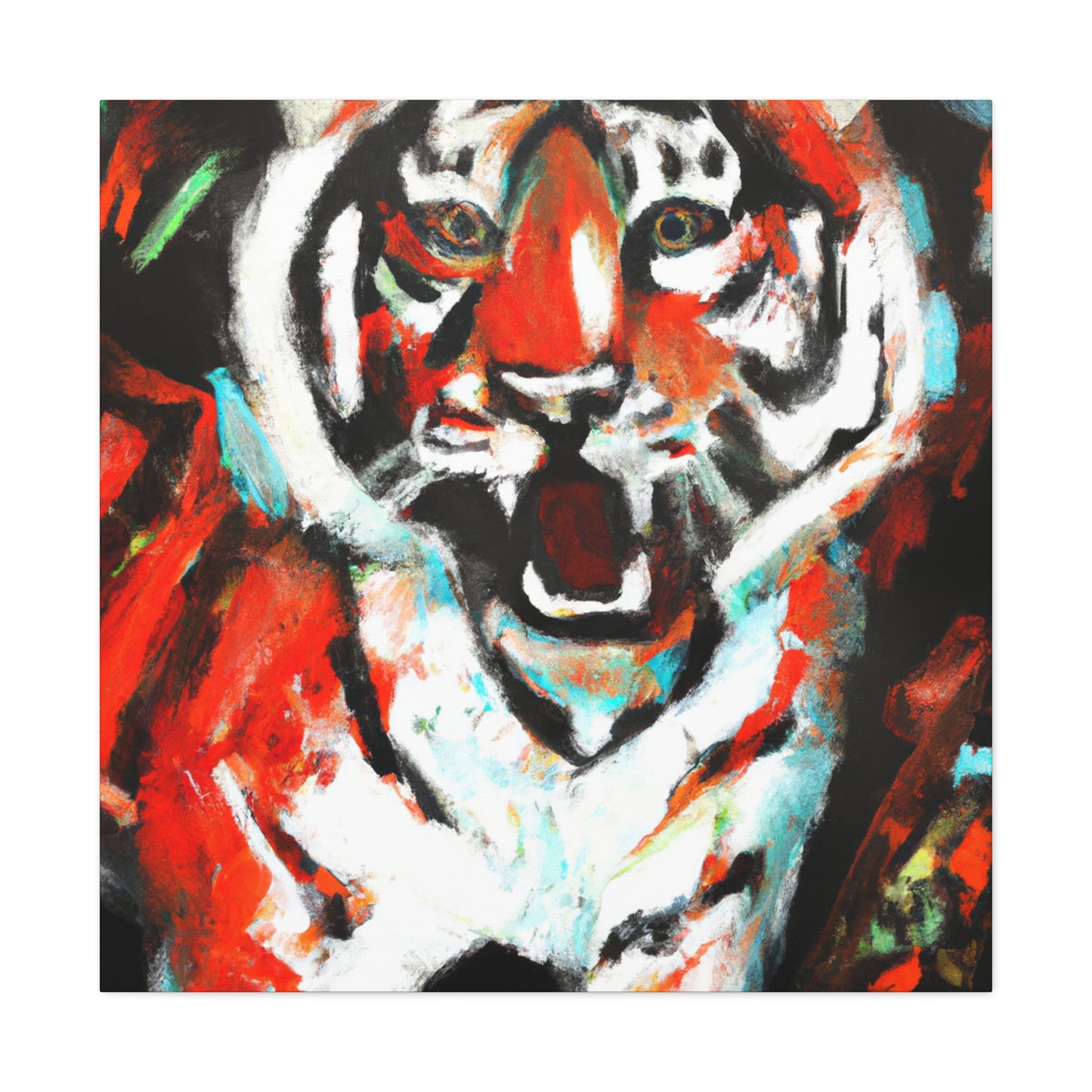 Roaring Bengal Tiger - Canvas