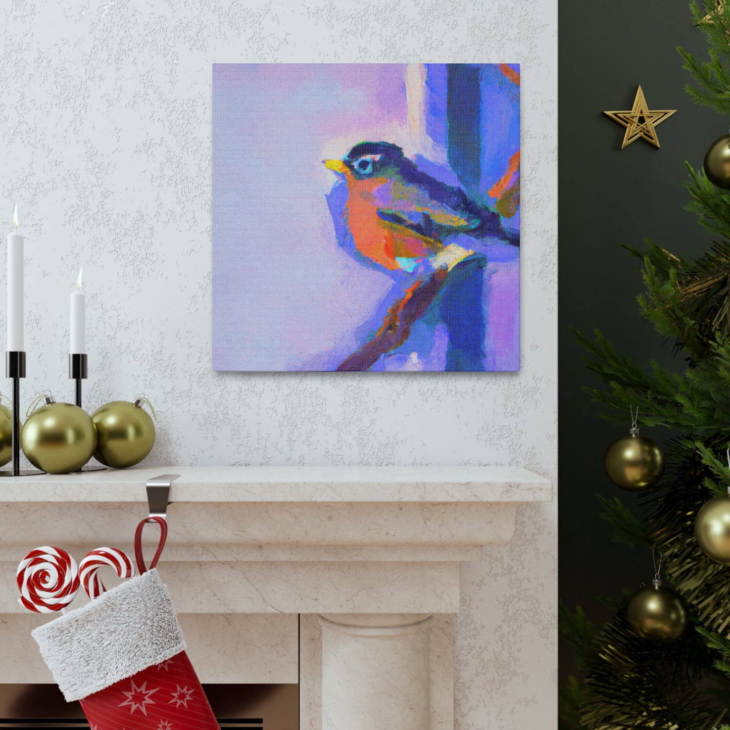 "American Robin Reflection" - Canvas