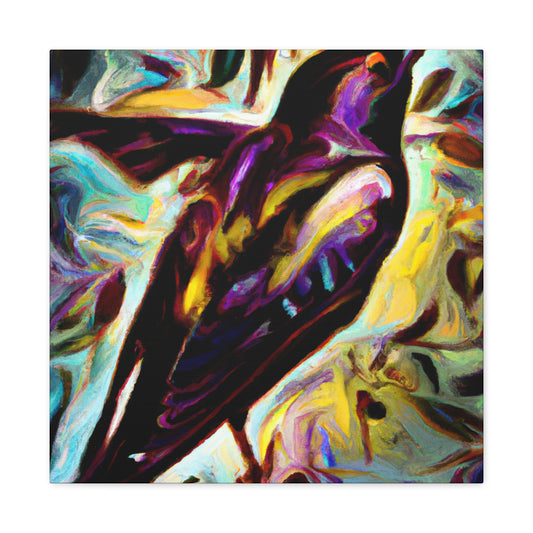 "Starling Symphony in Deco" - Canvas