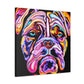 "Sleeping American Bulldog" - Canvas