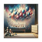 Skyward Serenade of Balloons - Canvas