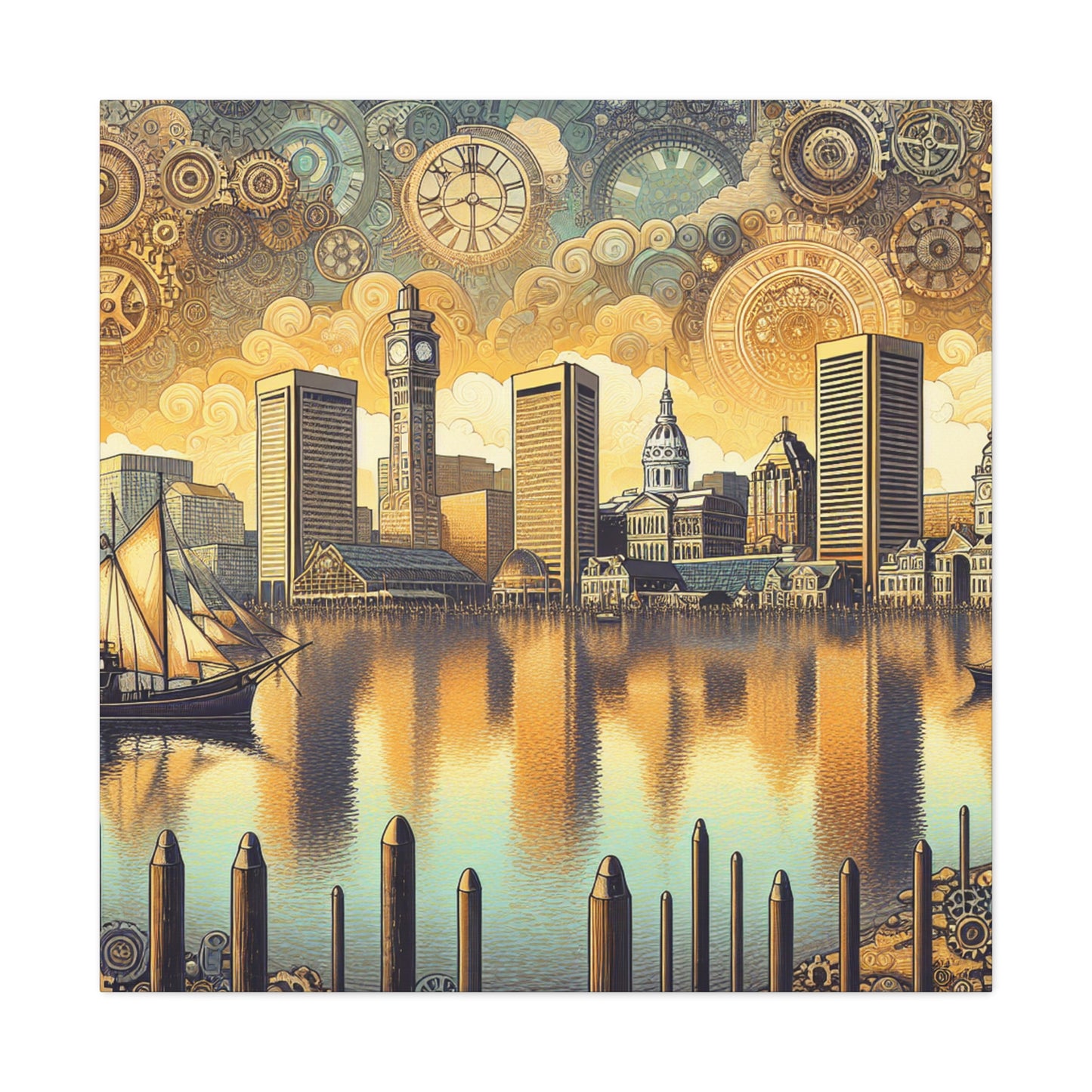 "Baltimore's Mechanical Timeframe" - Canvas