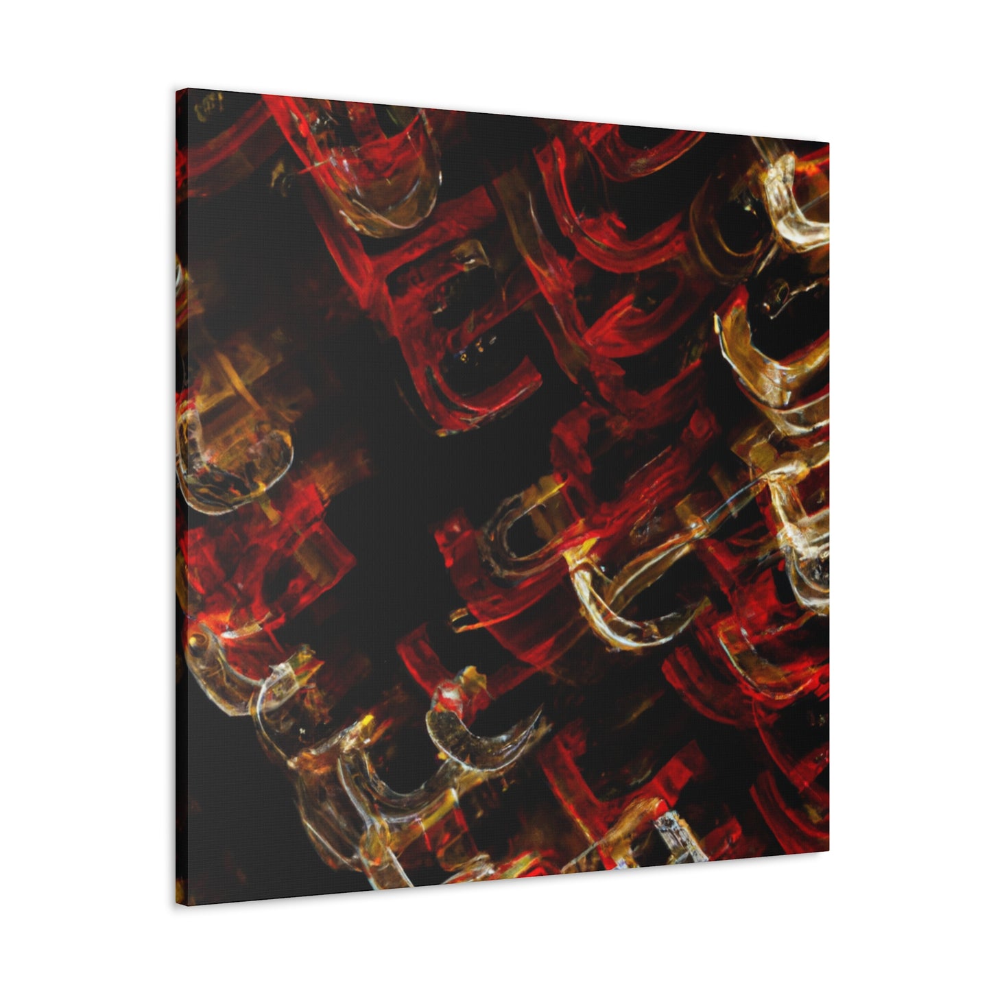 "Christmas Lights Illuminate 1920s" - Canvas