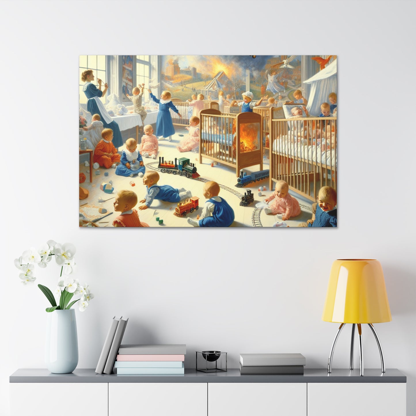 Whimsical Journey in Motion - Canvas