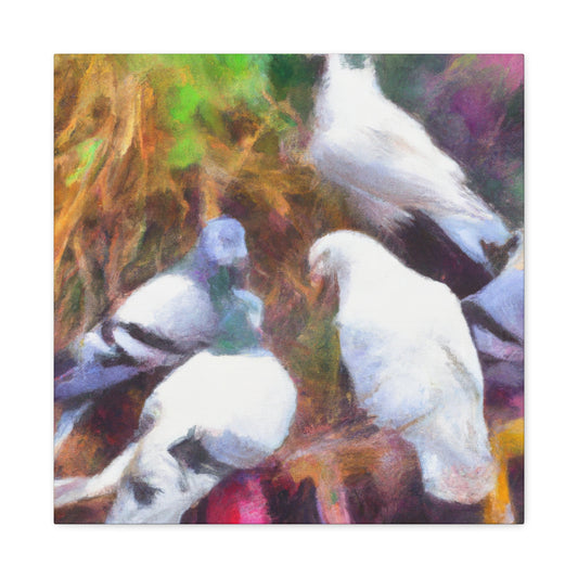 Pigeon in Impressionism - Canvas