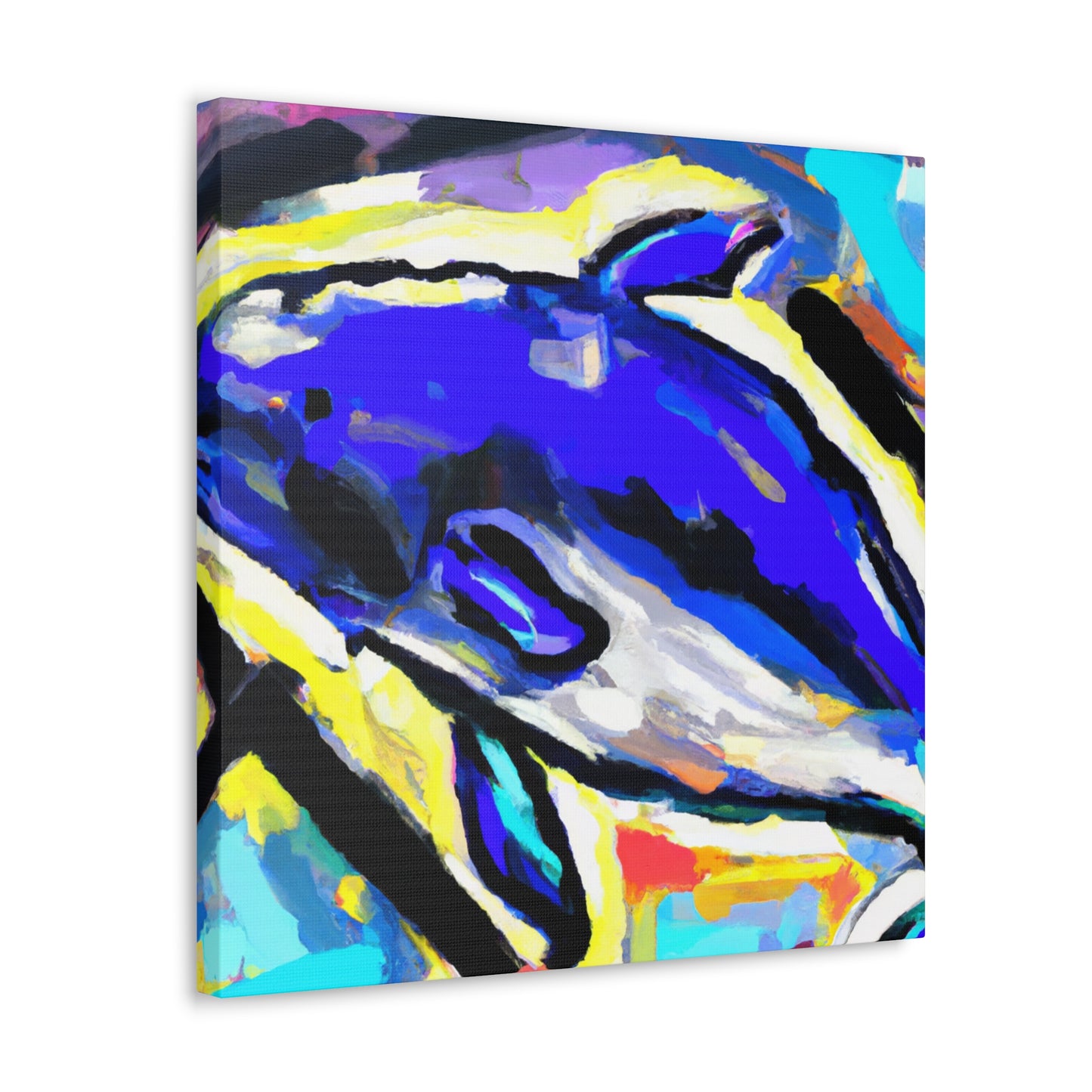 "Dolphin Within Abstraction" - Canvas