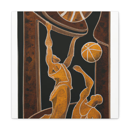 "Basketball in Bloom" - Canvas