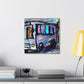 "Bus in Turbulent Motion" - Canvas