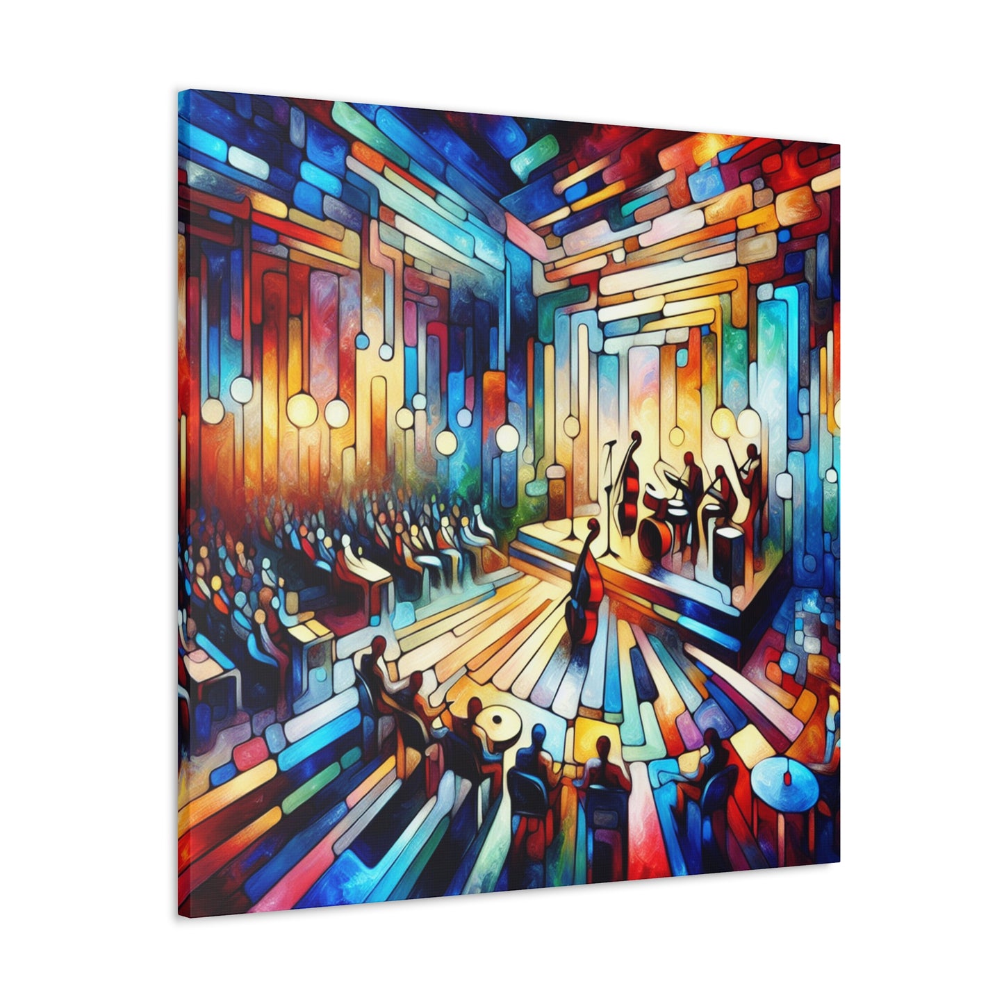 "Swinging Midnight Melodies" - Canvas