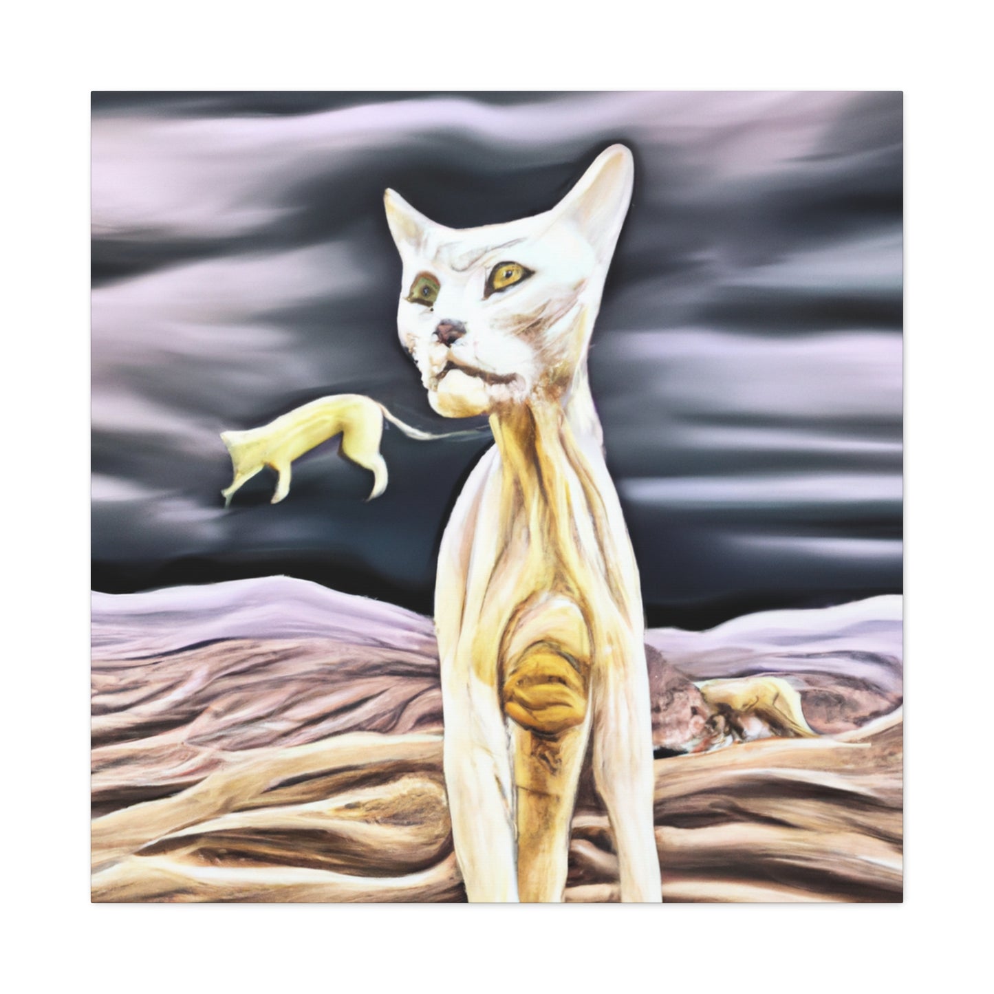 Caracal in Surrealism - Canvas