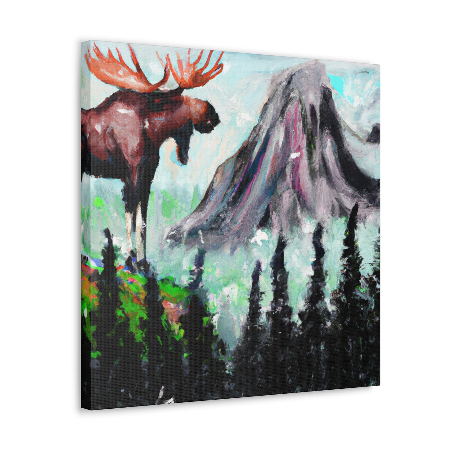 Moose in Expressionism - Canvas