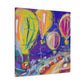 "Hot Air Balloons Ascension" - Canvas