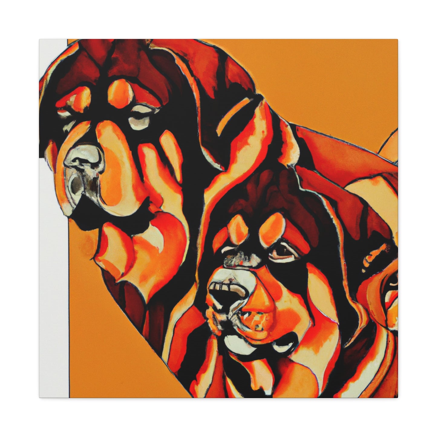 "Tibetan Mastiff Triumphant" - Canvas