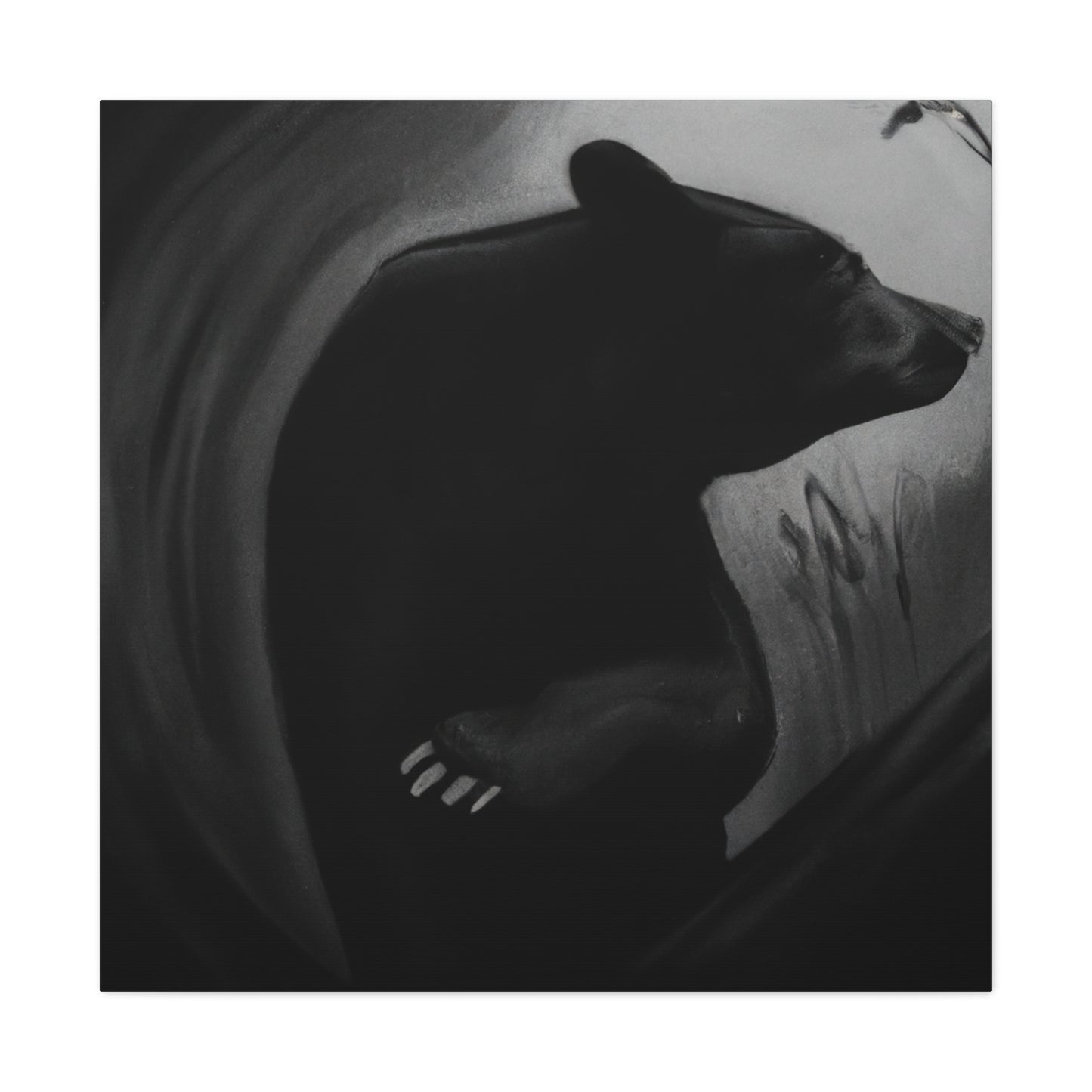 "Asiatic Black Bear Dreaming" - Canvas