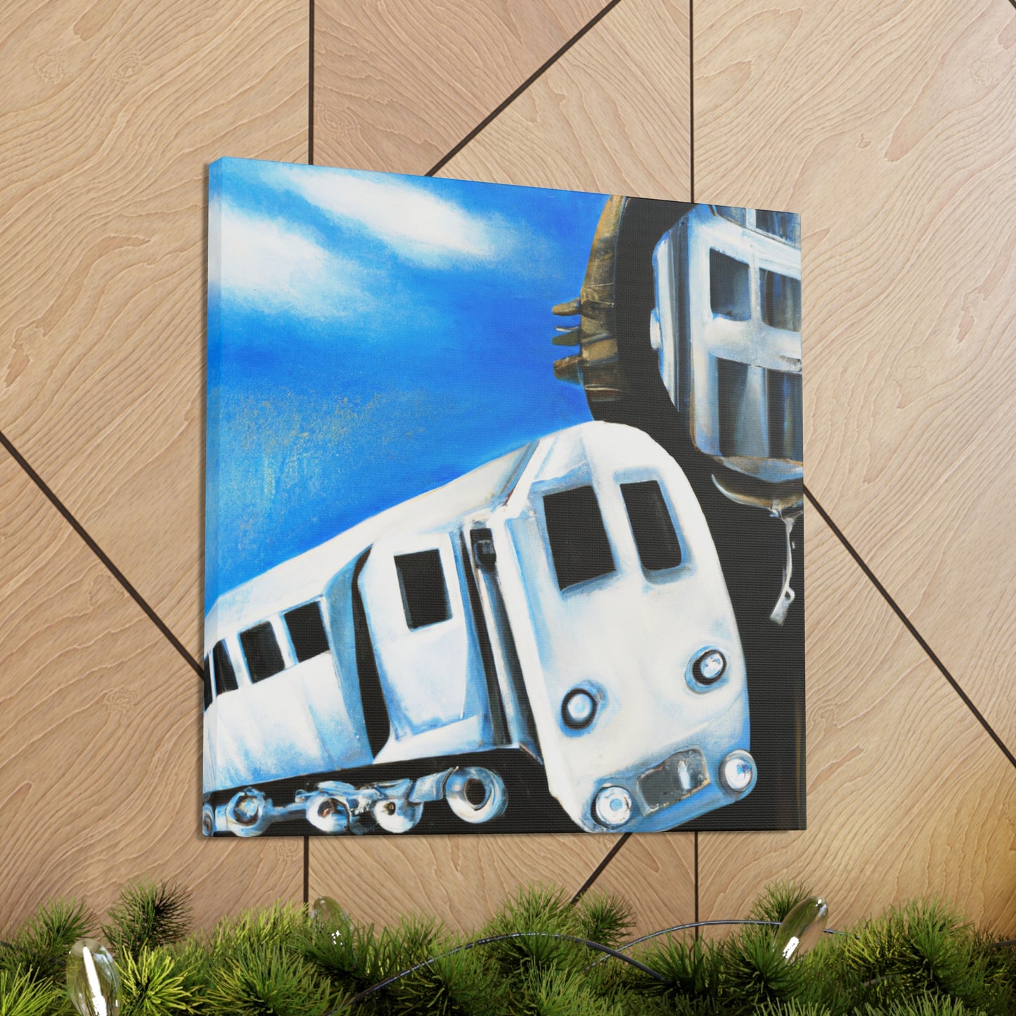 Train in the Clouds - Canvas