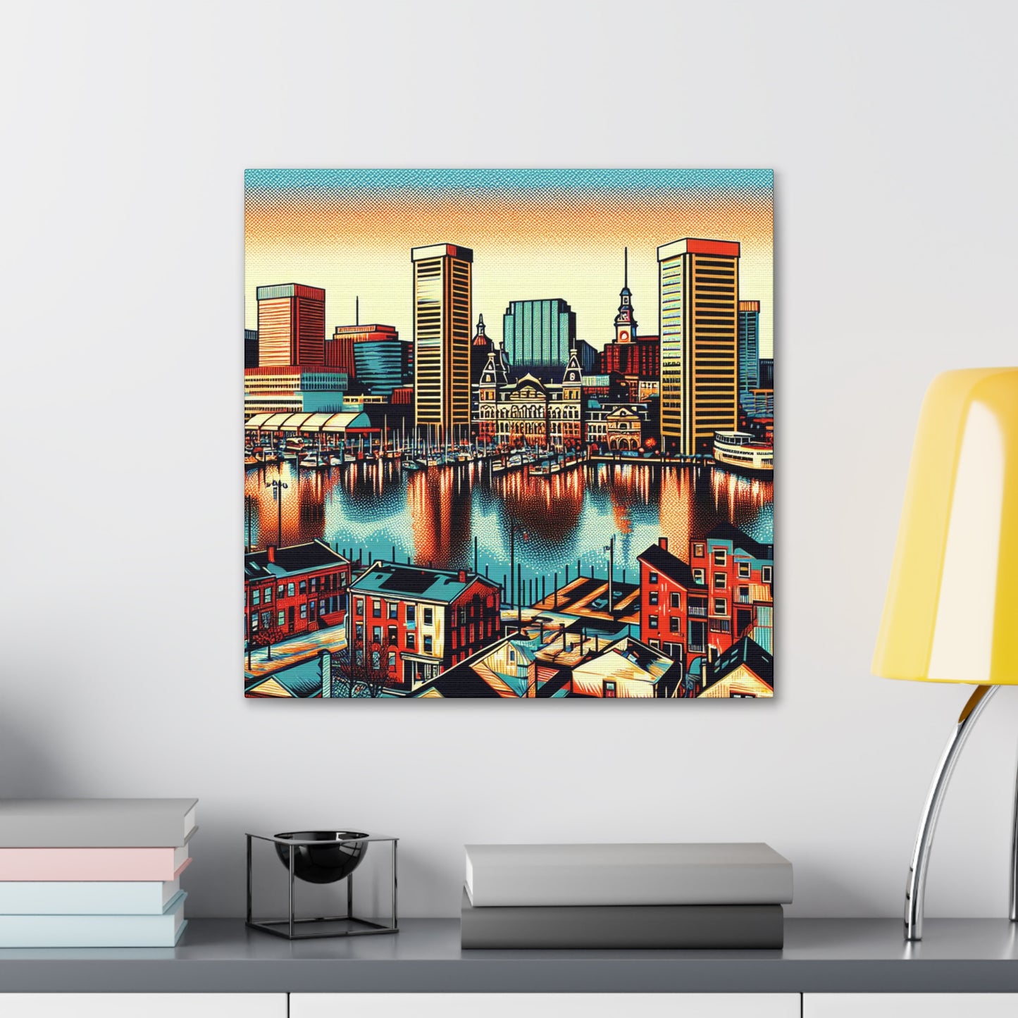 "Baltimore Buzzin' Brightly" - Canvas