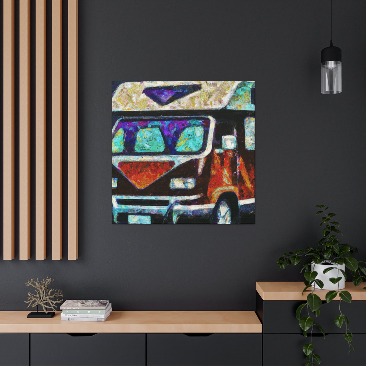 "Camper Van Deco Dream" - Canvas