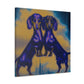 "Dachshunds in Bloom" - Canvas