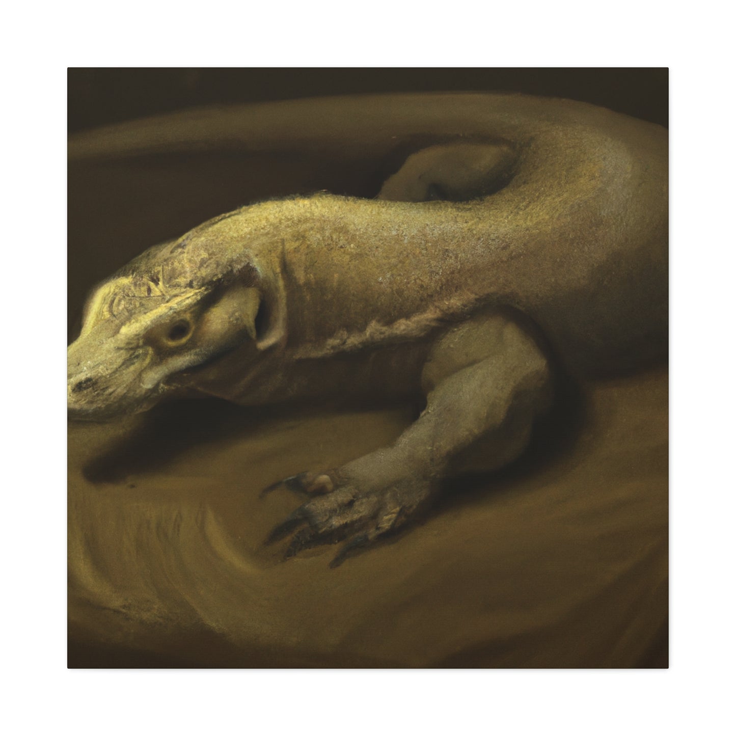 Komodo Dragon Majesty - Canvas