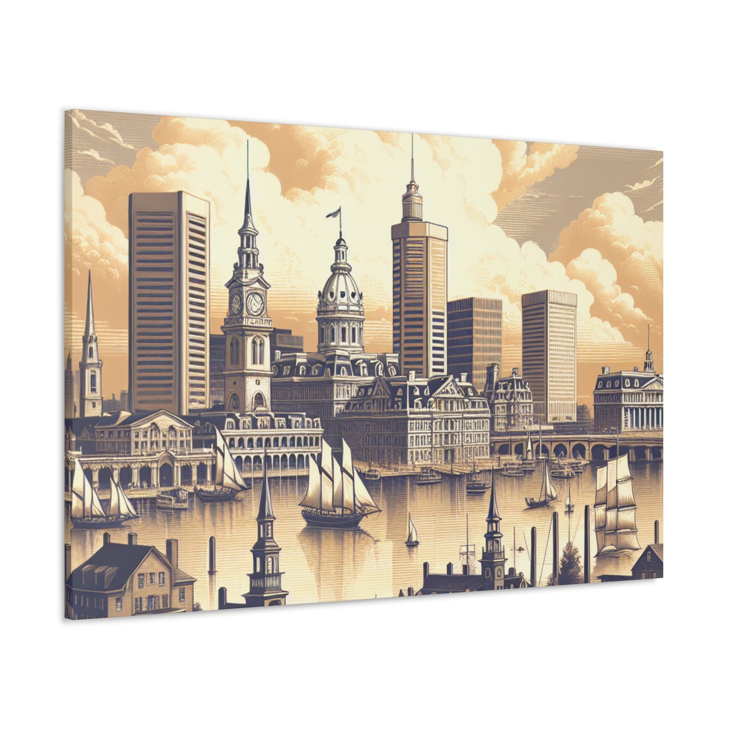 "Baltimore's Regal Charm" - Canvas