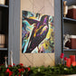 "Starling Symphony in Deco" - Canvas