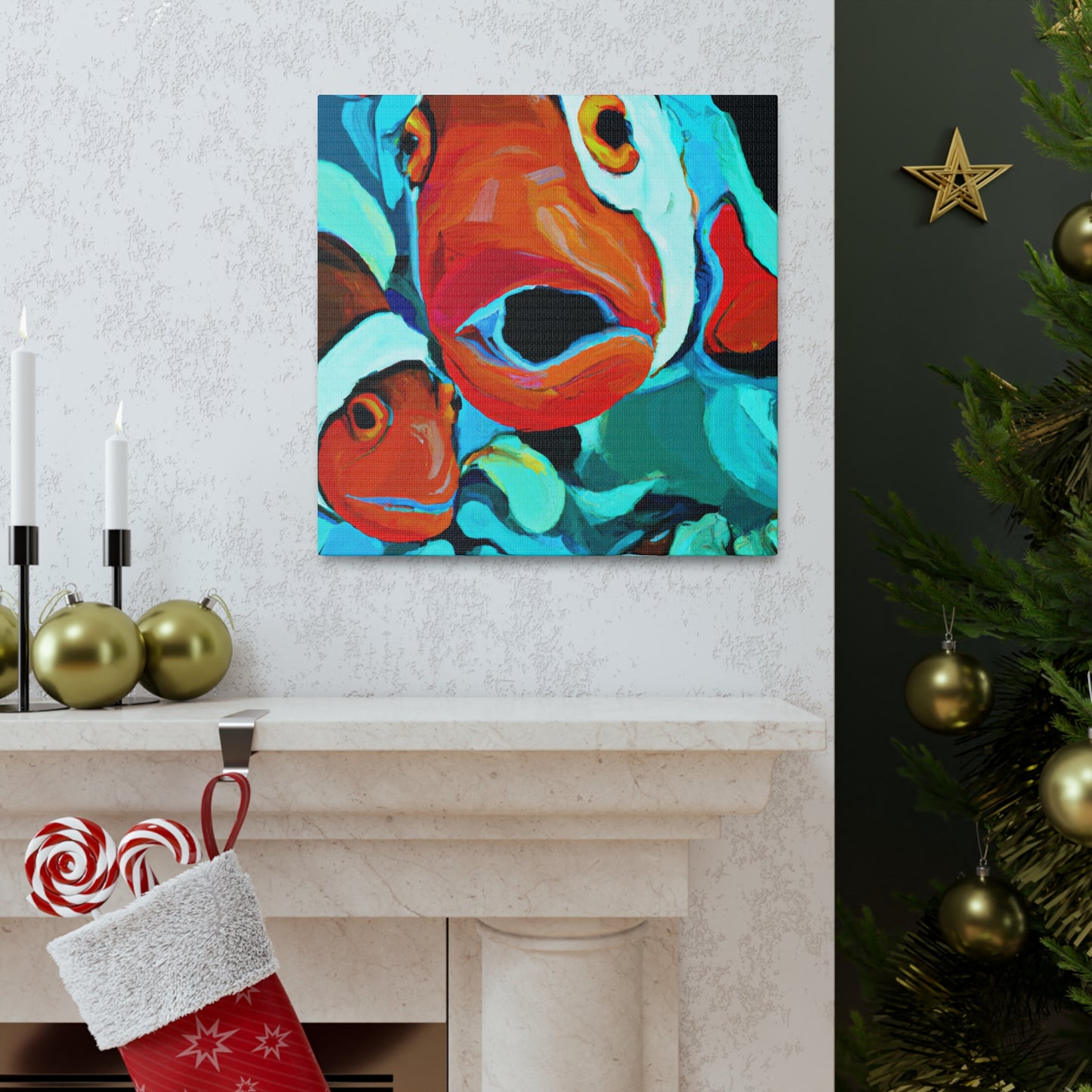 Clownfish Through Expressionism - Canvas