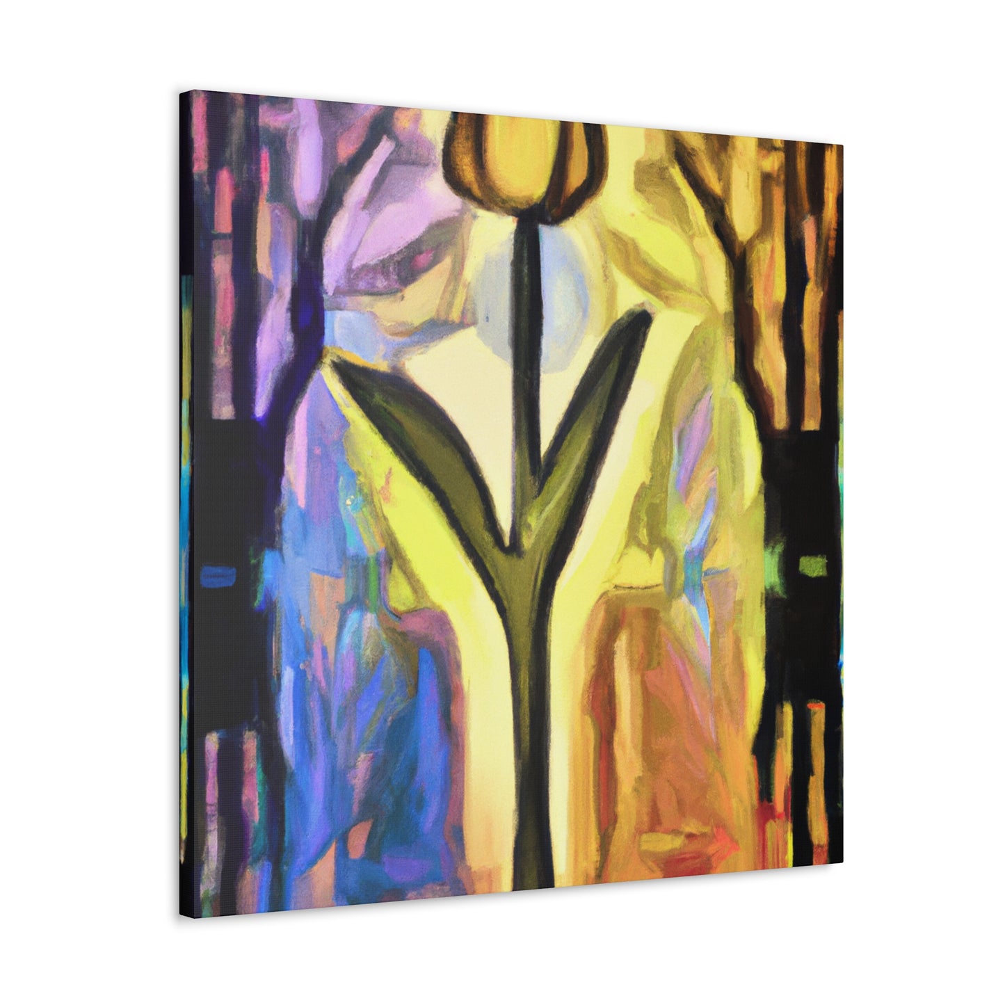 Tulip Fields in Bloom - Canvas