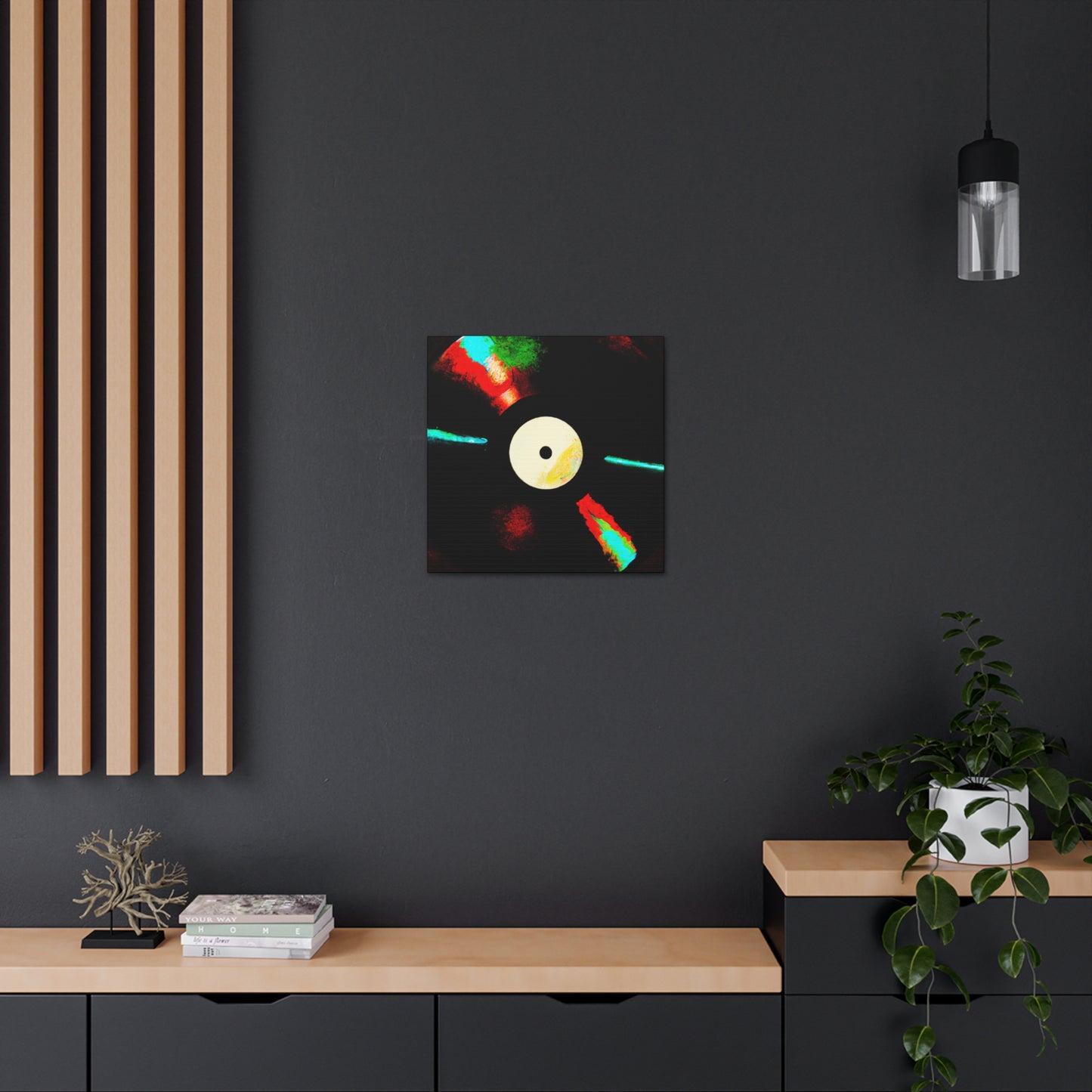 "Vinyl Record Symphony" - Canvas