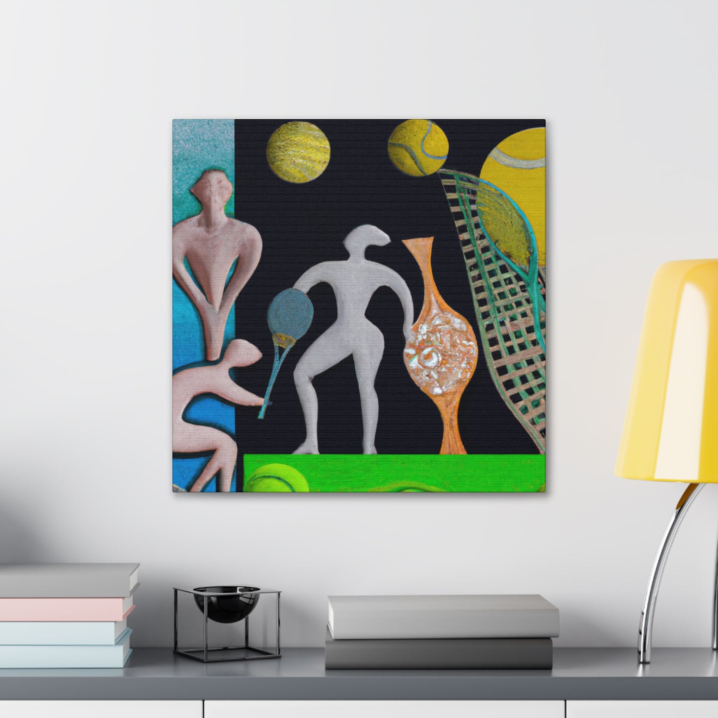 "Tennis in the Twilight" - Canvas