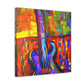 "Bass Guitar Visualized" - Canvas