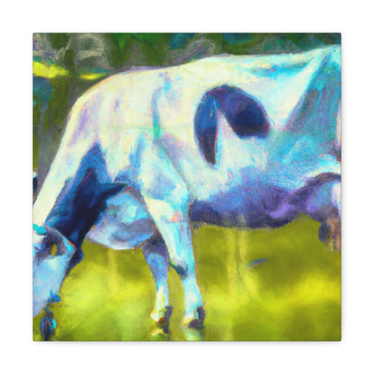 Mooing in Moonlight - Canvas