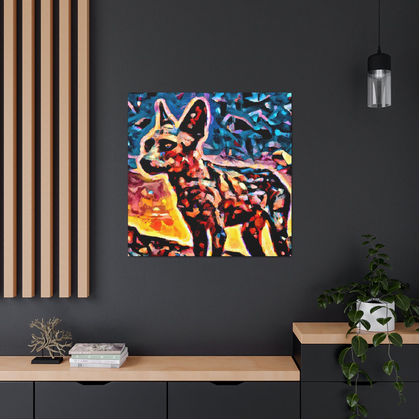 "Coyote in Surrealism" - Canvas