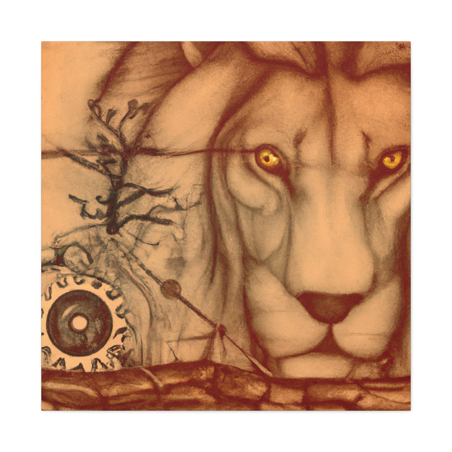 " Steam Lion Legacy" - Canvas