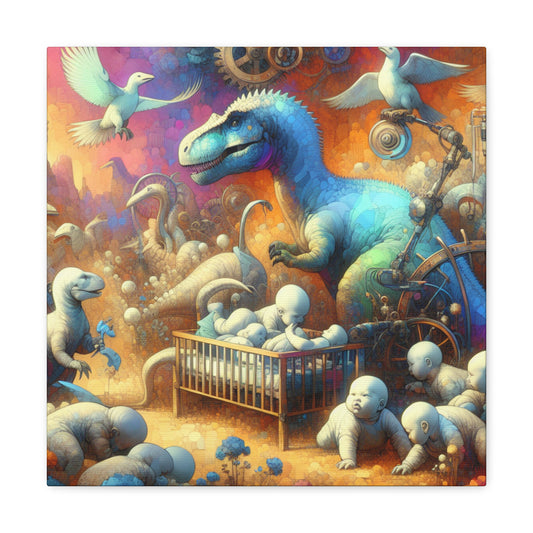 "Surreal Dino Dreams" - Canvas