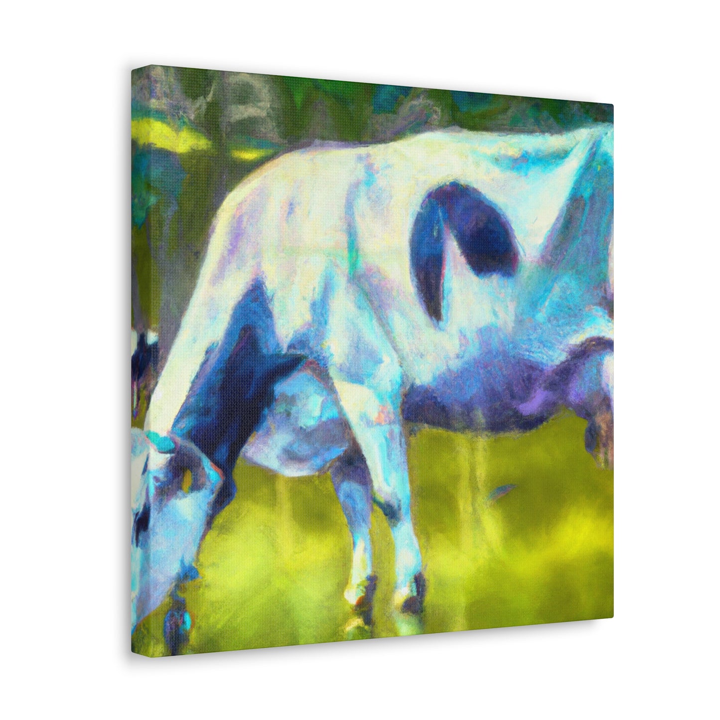 Mooing in Moonlight - Canvas